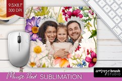 Spring Photo Mouse Pad PNG - Flowers Picture Frame Mouse Pad Product Image 1