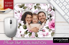 Spring Photo Mouse Pad PNG - Flowers Picture Frame Mouse Pad Product Image 1