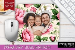 Spring Photo Mouse Pad PNG - Flowers Picture Frame Mouse Pad Product Image 1