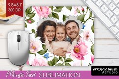 Spring Photo Mouse Pad PNG - Flowers Picture Frame Mouse Pad Product Image 1
