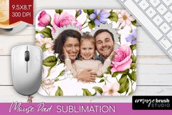 Spring Photo Mouse Pad PNG - Flowers Picture Frame Mouse Pad Product Image 1
