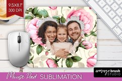 Spring Photo Mouse Pad PNG - Flowers Picture Frame Mouse Pad Product Image 1
