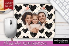 Valentines Day Photo Mouse Pad PNG - Heart Picture Frame Pad Product Image 1