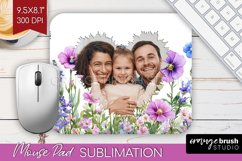 Wildflowers Photo Mouse Pad PNG - Floral Picture Frame Mouse Product Image 1