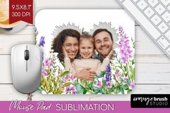 Wildflowers Photo Mouse Pad PNG - Floral Picture Frame Mouse Product Image 1