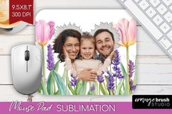 Wildflowers Photo Mouse Pad PNG - Floral Picture Frame Mouse Product Image 1