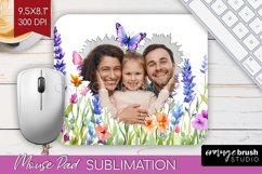 Wildflowers Photo Mouse Pad PNG - Floral Picture Frame Mouse Product Image 1