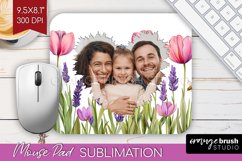 Wildflowers Photo Mouse Pad PNG - Floral Picture Frame Mouse Product Image 1
