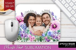 Wildflowers Photo Mouse Pad PNG - Floral Picture Frame Mouse Product Image 1