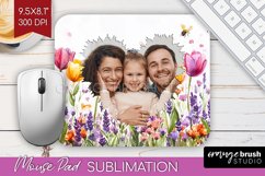 Wildflowers Photo Mouse Pad PNG - Floral Picture Frame Mouse Product Image 1