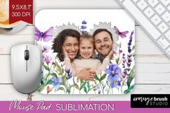 Wildflowers Photo Mouse Pad PNG - Floral Picture Frame Mouse Product Image 1