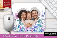 Wildflowers Photo Mouse Pad PNG - Floral Picture Frame Mouse Product Image 1