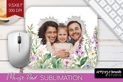 Wildflowers Photo Mouse Pad PNG - Floral Picture Frame Mouse Product Image 1