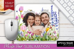 Wildflowers Photo Mouse Pad PNG - Floral Picture Frame Mouse Product Image 1