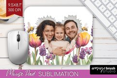 Wildflowers Photo Mouse Pad PNG - Floral Picture Frame Mouse Product Image 1