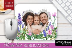 Wildflowers Photo Mouse Pad PNG - Floral Picture Frame Mouse Product Image 1