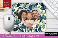 Eucalyptus Photo Mouse Pad PNG - Botanical Picture Frame Pad Product Image 1