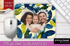 Eucalyptus Photo Mouse Pad PNG - Botanical Picture Frame Pad Product Image 1