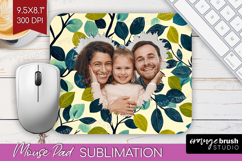Eucalyptus Photo Mouse Pad PNG - Botanical Picture Frame Pad Product Image 1