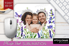 Wildflowers Photo Mouse Pad PNG - Summer Flowers Picture Pad Product Image 1