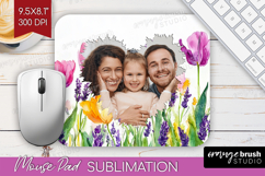 Wildflowers Photo Mouse Pad PNG - Summer Flowers Picture Pad Product Image 1