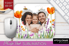 Wildflowers Photo Mouse Pad PNG - Summer Flowers Picture Pad Product Image 1