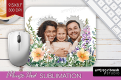 Wildflowers Photo Mouse Pad PNG - Summer Flowers Picture Pad Product Image 1