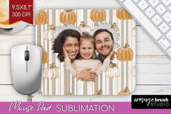Pumpkun Photo Mouse Pad PNG - Fall Picture Frame Mouse Pad Product Image 1