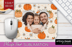 Pumpkun Photo Mouse Pad PNG - Fall Picture Frame Mouse Pad Product Image 1