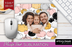 Pumpkun Photo Mouse Pad PNG - Fall Picture Frame Mouse Pad Product Image 1