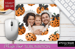 Pumpkun Photo Mouse Pad PNG - Fall Picture Frame Mouse Pad Product Image 1