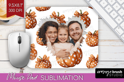 Pumpkun Photo Mouse Pad PNG - Fall Picture Frame Mouse Pad Product Image 1
