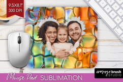 Gem Texture Photo Mouse Pad PNG - Gemstone Picture Frame Pad Product Image 1