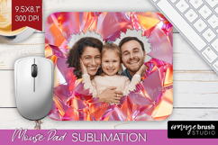 Gem Texture Photo Mouse Pad PNG - Gemstone Picture Frame Pad Product Image 1