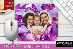 Gem Texture Photo Mouse Pad PNG - Gemstone Picture Frame Pad Product Image 1