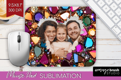 Gem Texture Photo Mouse Pad PNG - Gemstone Picture Frame Pad Product Image 1