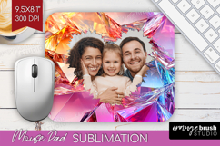 Gem Texture Photo Mouse Pad PNG - Gemstone Picture Frame Pad Product Image 1