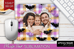Halloween Photo Mouse Pad PNG - Spooky Picture Frame Mouse Product Image 1