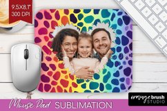 Leopard Print Photo Mouse Pad PNG - Animal Pattern Picture Product Image 1