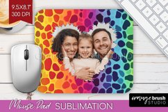 Leopard Print Photo Mouse Pad PNG - Animal Pattern Picture Product Image 1