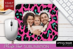 Leopard Print Photo Mouse Pad PNG - Animal Pattern Picture Product Image 1