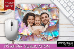 Pearl Photo Mouse Pad PNG - Pearl Texture Picture Frame Pad Product Image 1