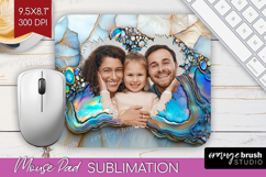 Pearl Photo Mouse Pad PNG - Pearl Texture Picture Frame Pad Product Image 1