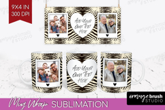 Animal Print Photo Mug Wrap PNG - Wild Animal Picture Frame Product Image 1