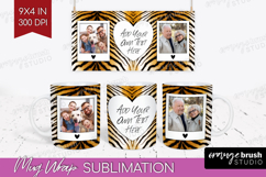 Animal Print Photo Mug Wrap PNG - Wild Animal Picture Frame Product Image 1