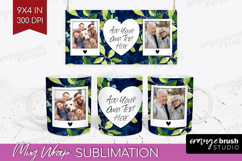 Eucalyptus Photo Mug Wrap PNG - Botanical Picture Frame Mug Product Image 1