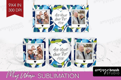 Eucalyptus Photo Mug Wrap PNG - Botanical Picture Frame Mug Product Image 1