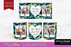 Eucalyptus Photo Mug Wrap PNG - Botanical Picture Frame Mug Product Image 1
