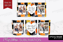 Halloween Photo Mug Wrap PNG - Brush Stroke Picture Frame Product Image 1