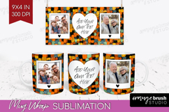 Halloween Photo Mug Wrap PNG - Brush Stroke Picture Frame Product Image 1